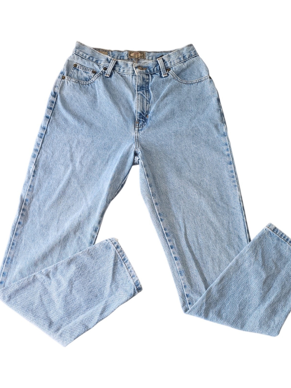 Express Vintage Y2K Light Wash Straight Leg Jeans 11/12 28x29